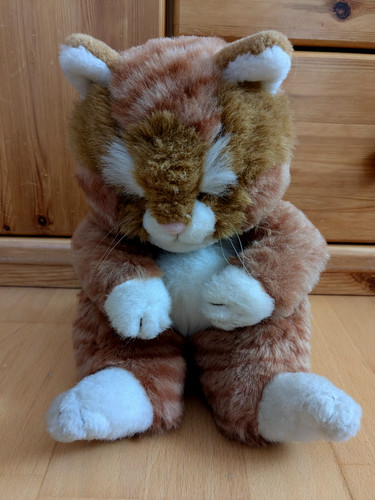 Vintage plüschtier kater - °°,