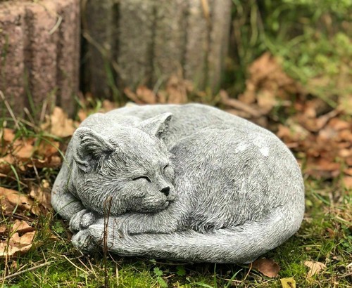Frostfeste steinfigur kater - frostfeste,