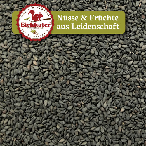 Schwarzer sesam natur von - schwarzer,
