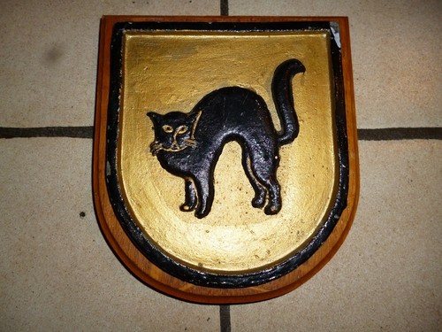 Schwarzer kater boot wappen - u-boot,